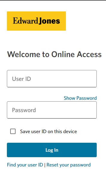 Edward jones login