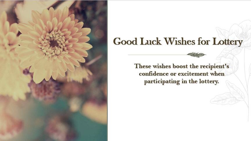 Good Luck Wishes for Lottery