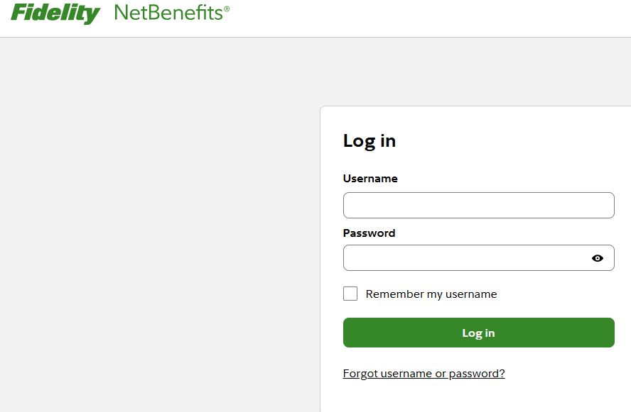 Fidelity NetBenefits Login