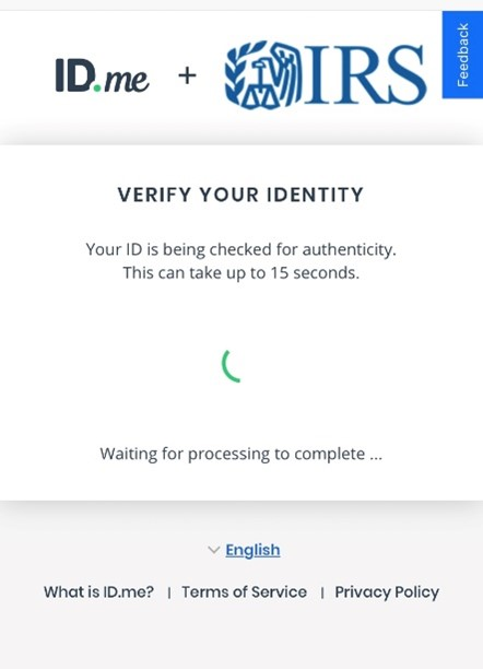 IRS Login ID Me Verify Identity